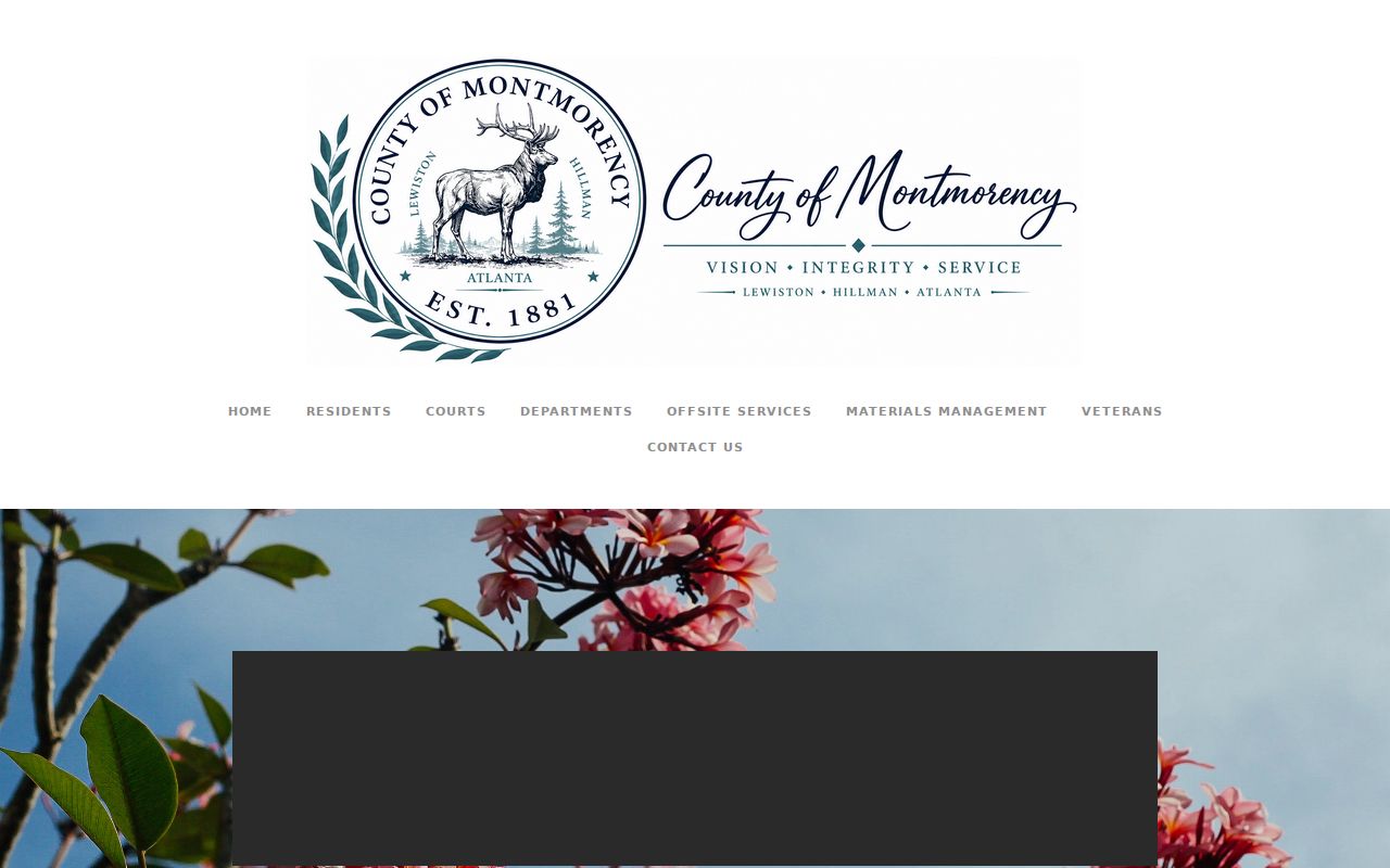 Montmorency County history page naming Atlanta as county seat and Hillman as the only incorporated village